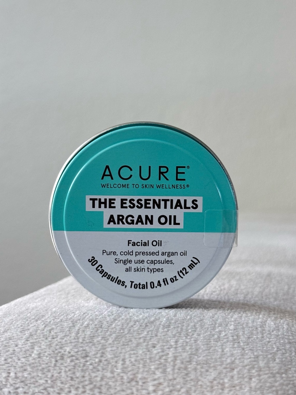The Essentials Argan Oil Facial Oil Capsules - Teal/White